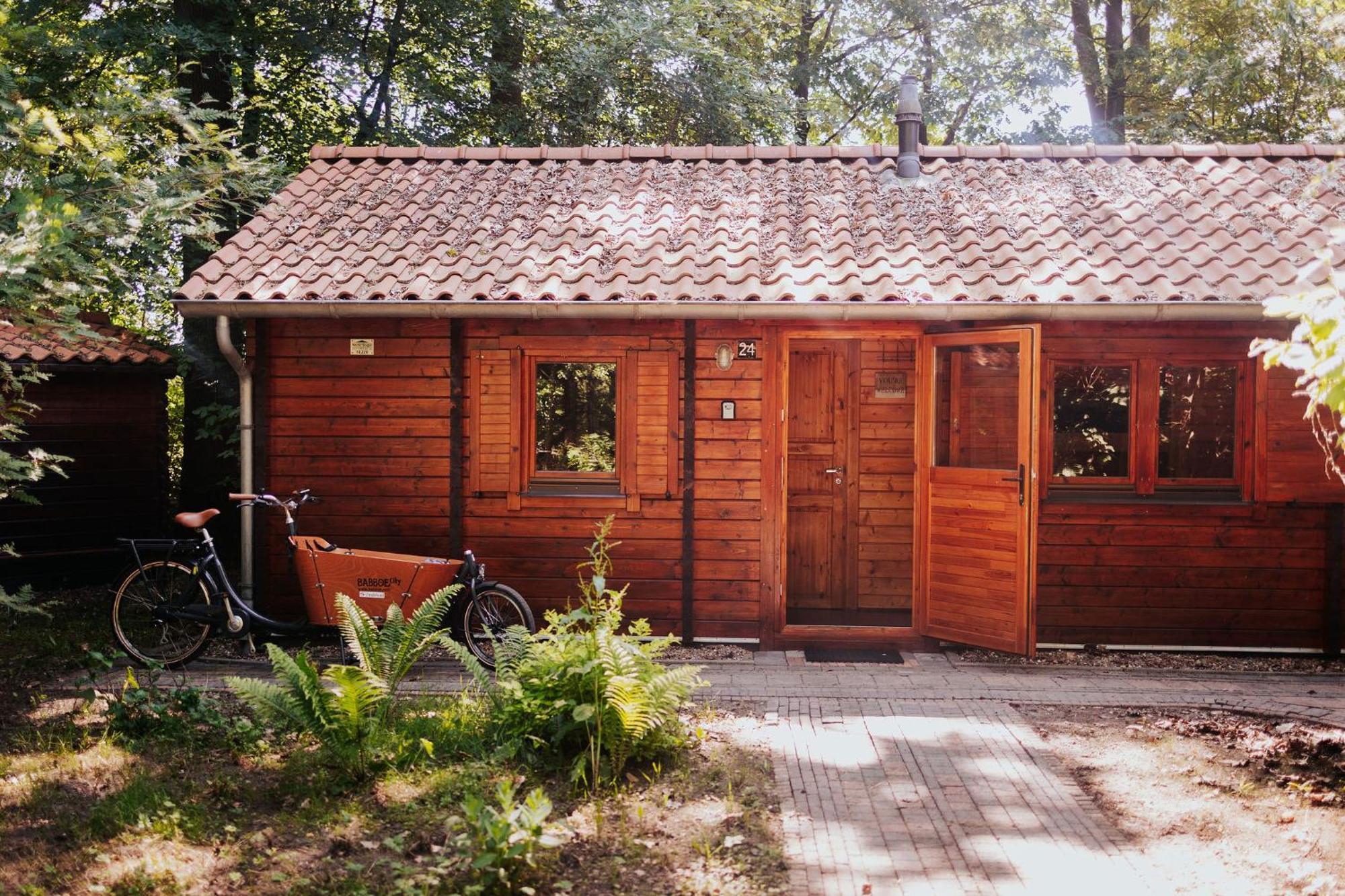 Sfeervolle Blokhut Met Fijne Buitenruimte @ Veluwe Epe Exterior foto
